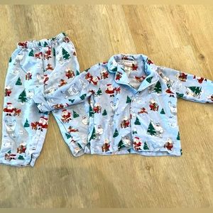 Pottery Barn kids Rudolph Pajama set